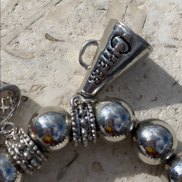 Rhinestone Basketball Bracelet - Picture 2 of 14